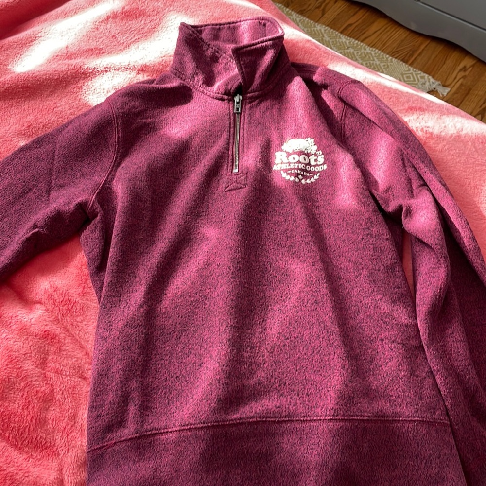 Roots quarter zip sweater